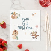 ワイルドワン誕生日ナプキンス スタンダードランチョンナプキン (インサイチュ)