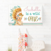 ワイルドワン誕生日バナートライバル1歳の誕生日 横断幕 (インサイチュ)