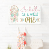 ワイルドワン誕生日バナートライバル1歳の誕生日 横断幕 (インサイチュ)