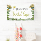 ワイルドワン誕生日バナー – ファースト誕生日デコール 横断幕 (インサイチュ)