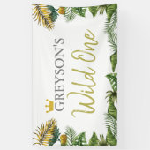 ワイルドワン誕生日バナー – ファースト誕生日デコール 横断幕 (縦)