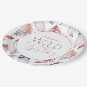 ワイルドワン誕生日パーティー ペーパープレート (アングル)