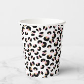 ワイルドワン誕生日ヒョウ印刷ワイルドサファリパーティー 紙コップ (裏面)