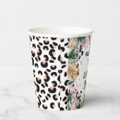 ワイルドワン誕生日ヒョウ印刷ワイルドサファリパーティー 紙コップ (右)
