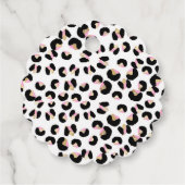 ワイルドワン誕生日ヒョウ印刷ワイルドジャングルパーティー フェイバータグ (裏面)