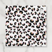 ワイルドワン誕生日ヒョウ印刷ワイルドジャングルパーティー フェイバータグ (裏面)