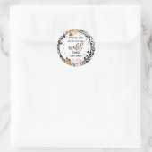 ワイルドワン誕生日ヒョウ印刷ワイルドジャングルパーティー ラウンドシール (バッグ)