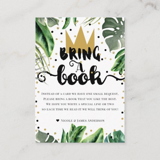 ワイルドワン誕生日ブックリクエストを持参 エンクロージャーカード (正面)