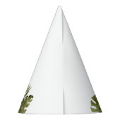 ワイルドワン誕生日ベビーサファリアニマルズパーティー帽子 パーティーハット (裏面)