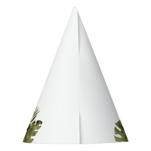 ワイルドワン誕生日ベビーサファリアニマルズパーティー帽子 パーティーハット (裏面)