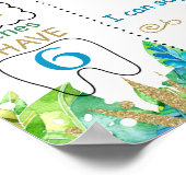 ワイルドワン誕生日マイルストーン記号 ポスター (角)