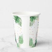 ワイルドワン誕生日招待状サファリ動物バルー 紙コップ (右)