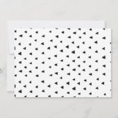 ワイルドワン誕生日招待状サファリ動物パーティー 招待状 (裏面)