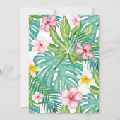 ワイルドワン誕生日招待状ジャングルアニマルズパーティー 招待状 (裏面)