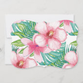 ワイルドワン誕生日招待状ジャングルアニマルズパーティー 招待状 (裏面)