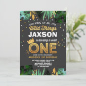 ワイルドワン誕生日招待状ワイルドフツ誕生日 招待状 (スタンド正面)