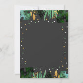 ワイルドワン誕生日招待状ワイルドフツ誕生日 招待状 (裏面)