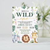 ワイルドワン誕生日招待状 招待状 (スタンド正面)