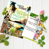 ワイルドワン誕生日招待状 招待状