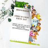 ワイルドワン誕生日招待状 招待状