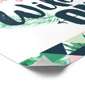 ワイルドワン誕生日標識 ポスター (角)