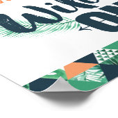 ワイルドワン誕生日標識 ポスター (角)