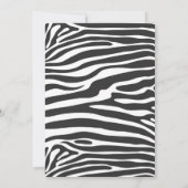 ワイルドワン誕生日金ゴールドサファリジャングル動物パーティー 招待状 (裏面)