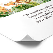 ワイルドワン誕生統計ジャングルサファリ動物ポスター ポスター (角)