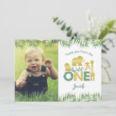 ワイルドワン金ゴールドサファリ誕生日サンキューカード サンキューカード (スタンド正面)