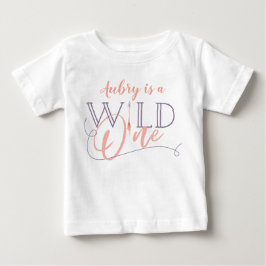 ワイルドワン1日1歳の誕生日 ベビーTシャツ
