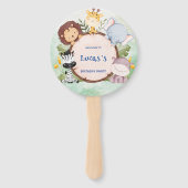 ワイルドワン1歳の誕生日ジャングルサファリバースデーパーティー ハンドファン (正面)