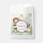 ワイルドワン1歳の誕生日ジャングルサファリバースデーパーティー フェイバーバッグ (正面)