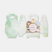 ワイルドワン1歳の誕生日ジャングルサファリバースデーパーティー フェイバーボックス (折り畳みなし)