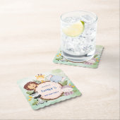 ワイルドワン1歳の誕生日ジャングルサファリバースデーパーティー ペーパーコースター (インサイチュ)