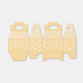 ワイルドワン1歳の誕生日パーティーイエローボホデイジー フェイバーボックス (折り畳みなし)