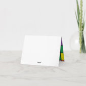 ワイルドワン1歳の誕生日パーティーサファリ カード (裏面)