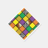 ワイルドワン1歳の誕生日パーティーサファリ スタンダードカクテルナプキン (角)