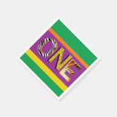 ワイルドワン1歳の誕生日パーティーサファリ スタンダードカクテルナプキン (角)