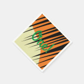 ワイルドワン1歳の誕生日パーティーサファリ スタンダードカクテルナプキン (角)