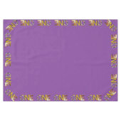 ワイルドワン1歳の誕生日パーティーサファリ テーブルクロス (正面(横))