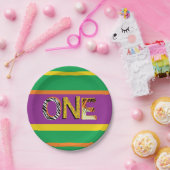 ワイルドワン1歳の誕生日パーティーサファリ ペーパープレート (パーティー)