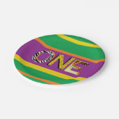 ワイルドワン1歳の誕生日パーティーサファリ ペーパープレート (アングル)