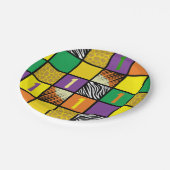 ワイルドワン1歳の誕生日パーティーサファリ ペーパープレート (アングル)