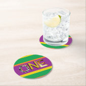 ワイルドワン1歳の誕生日パーティーサファリ ラウンドペーパーコースター (インサイチュ)