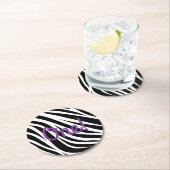 ワイルドワン1歳の誕生日パーティーサファリ ラウンドペーパーコースター (インサイチュ)