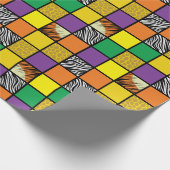 ワイルドワン1歳の誕生日パーティーサファリ ラッピングペーパー (角)