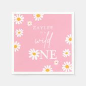 ワイルドワン1歳の誕生日パーティーボヘミアングルーヴィデコール スタンダードカクテルナプキン (正面)