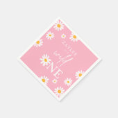 ワイルドワン1歳の誕生日パーティーボヘミアングルーヴィデコール スタンダードカクテルナプキン (角)