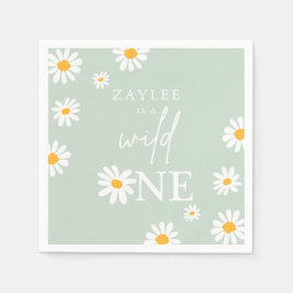 ワイルドワン1歳の誕生日パーティーボヘミアングルーヴィデコール スタンダードカクテルナプキン