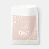 ワイルドワン1歳の誕生日パーティーボヘミアンレトロデイジー フェイバーバッグ (正面)